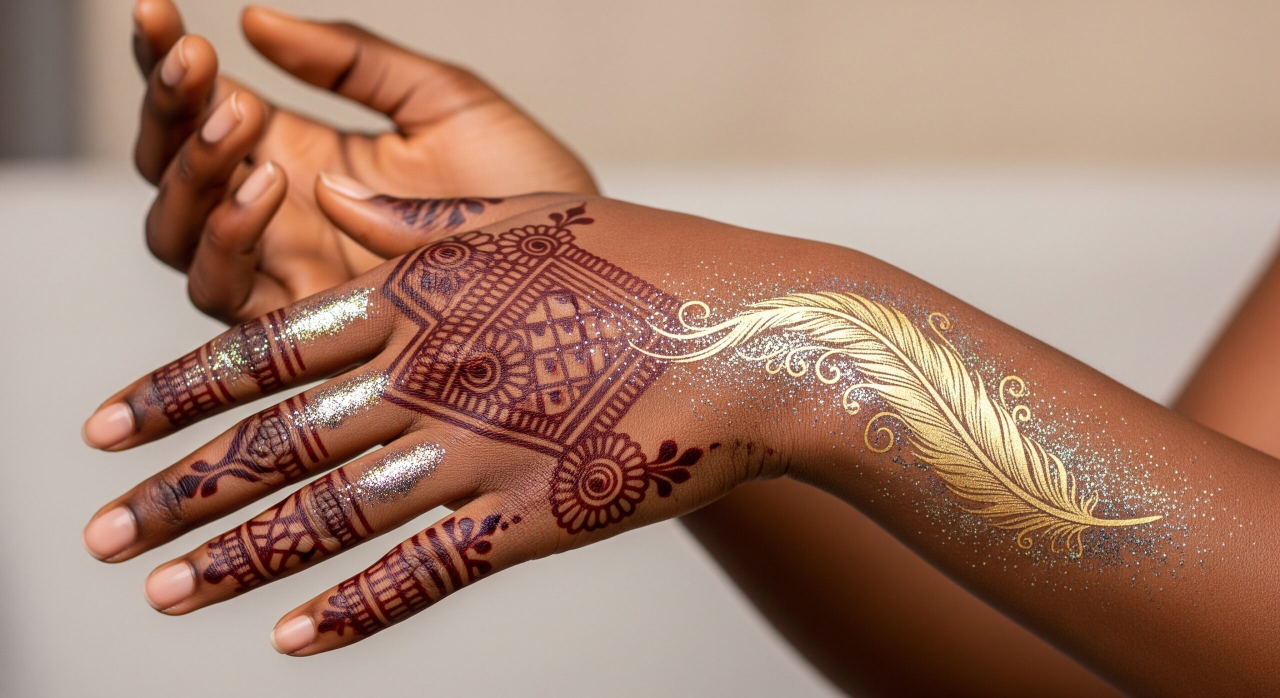 Tatouage, Henné et Paillettes